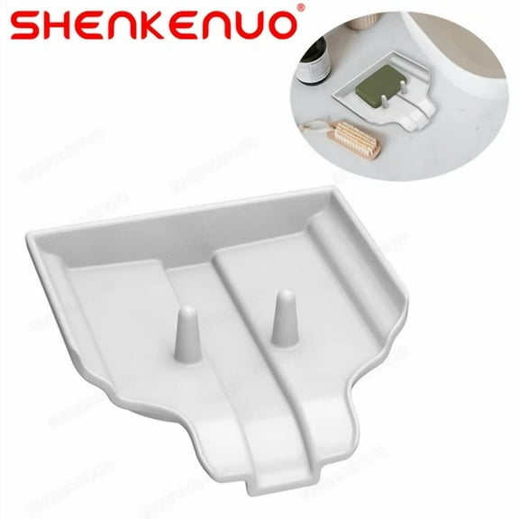 1Pc Self Draining Soap Dish Holder For Shower, Bathroom, Kitchen White