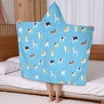 thumbnail image 5 of Kirky Hasky Dalmatian Hooded Bath Towel，50"x30" for Ages 3 To 12 Kids, Quick Dry Lightweight Soft Microfiber Hood Beach Towel Cover Up for Kids, 5 of 7