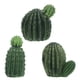 thumbnail image 2 of 3 piezas de microplantas de resina, cactus para decoración del hogar, cactus artificiales, figuras en miniatura para jardín, suculentas artificiales, cactus de resina, 2 of 7