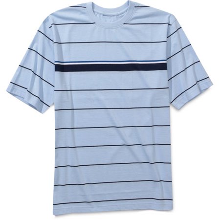 Puritan - Big Men's Short-Sleeve Stripe Crew Tee Shirt