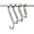 thumbnail image 4 of Multifunctional Metal Hanging Hook Hooks Hanger Double Headed S Shaped Silver Multipurpose 304 Stainless Steel Rack, 4 of 11