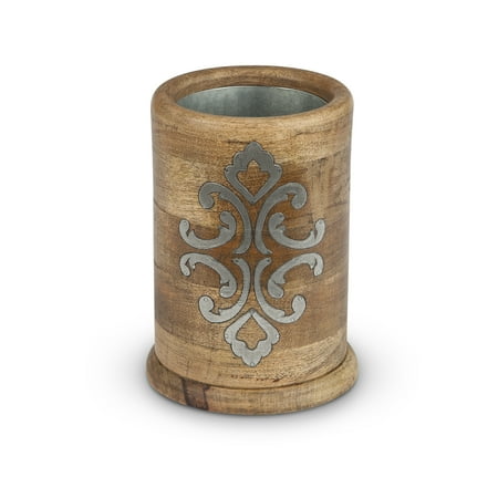 

Gerson Heritage Collection Wood and Metal Inlay Wine Chiller