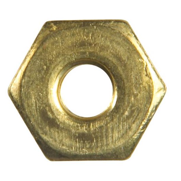 Hillman 140051 632 in. Brass Machine Screws Nut