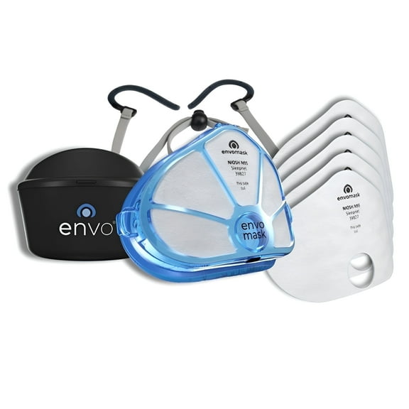 Envo Mask N95 Reusable Respirator Kit Includes QuickFit Headgear, 5 Replacement Filters and Storage Case (70952)