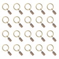 thumbnail image 1 of Felwors 1 Inch Metal Curtain Clip Rings In Gunmetal Set Of 20, 1 of 2