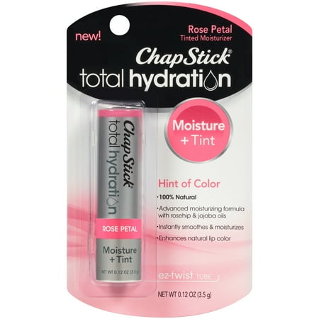 ChapStick Total Hydration Tinted Moisturizer Lip Balm, Pink (Best Lip Balm With Pink Color)