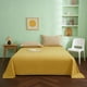 thumbnail image 5 of Sábana tamaño individual 120x230cm algodón suave lavado de color sólido, ropa de cama ligera y transpirable para dormitorio para todas las estaciones, 5 of 6