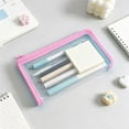 thumbnail image 4 of Zipper Pouch Document Folder, Waterproof Zip File Bag for Office Organization, Pencil Pouch for Makeup Supplies, Clear Document Organizer for Receipts and Papers, 8.35x4.72 Inch, 4 of 4