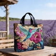thumbnail image 5 of Quilted Tote Bag Fashion Pattern Design Embroidered Large Capacity Soft Shoulder Handbag Portable Casual Purse For Women Daily Shopping Office Travel Use, 5 of 7