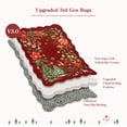thumbnail image 4 of Moynesa 4' Christmas Round Rug, Washable Scalloped Christmas Area Rugs for Living Room, Soft Non Slip Xmas Tree Floral Circle Carpet Holiday Accent Rug for Bedroom Nursery, Red, 4 of 10