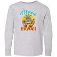 thumbnail image 3 of Inktastic Maui Hawaii Vacation Tiki Long Sleeve Youth T-Shirt, 3 of 5