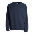 thumbnail image 6 of Athletic Works Men's Fleece Raglan Crew Sweatshirt, up to Size 2XL, 6 of 6