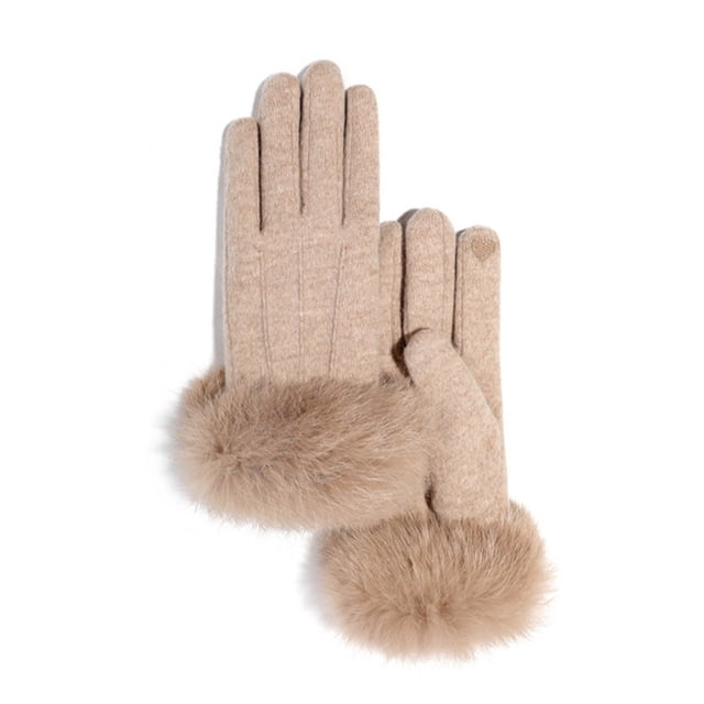 Guantes de invierno para mujer, guantes de nieve de cachemira con pantalla táctil, guantes térmicos cálidos de invierno para ciclismo para mujer 1039