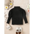 thumbnail image 4 of Bagilaanoe Pack of 3 Toddler Baby Girls T-shirt Long Sleeve Turtleneck Solid Fall Tops 2T 3T 4T 5T 6T Kids Casual Clothes, 4 of 9