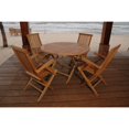 thumbnail image 2 of Anderson Teak Classic 5 Piece Folding Patio Dining Set, 2 of 3
