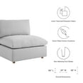 thumbnail image 3 of Modular Sectional Deep Sofa Set, Grey Gray, Fabric, Modern Contemporary, Living Lounge Cafe Room Hotel Lobby Hospitality, 3 of 10