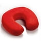 thumbnail image 1 of Almohada cervical de espuma viscoelástica con forma de U para descansar la cabeza y el cuello, almohada de viaje suave para oficina, tren, avión, 15 colores, color rojo, 1 of 5