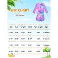 thumbnail image 2 of Usaibhir Girls Rash Guard Swimsuit Scales Print Shirt with Shorts for Sports Girls Swimsuits Size 3-10Y, 2 of 8