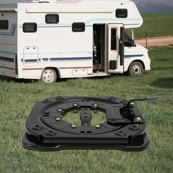 Universal 360° Seat Swivel Base for Vans & RVs, Heavy-Duty 3mm Steel Swivel Plate, 286 lbs Capacity, 4-Point Locking System, Fits Most Captain Seats in Sprinters, Transits, Promaster & RVs