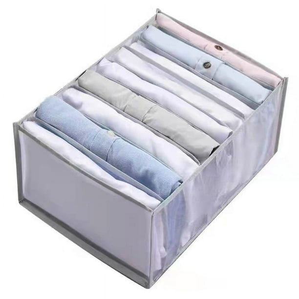 Caja de almacenamiento de ropa interior para el hogar Artefacto de almacenamiento de jeans Rejilla de almacenamiento de subformato Caja de mosaico de calcetines de dormitorio Malla