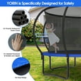 thumbnail image 4 of YORIN Trampoline for 3-4 Kids, 10FT Trampoline for Adults with Enclosure Net, Basketball Hoop, Ladder, 1000LBS Outdoor Trampoline with Light, Sprinkler, Socks, Heavy Duty Round Trampoline, 4 of 7
