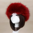thumbnail image 3 of OPOLSKI Women Hat Solid Color Faux Fur Headwear Brimless Empty Top Hat for Skiing, 3 of 8