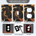 thumbnail image 3 of Yayeee Blank Wall Plate Cover 1-Gang 4.5"x2.7" Home Unused Decorative Outlet, Black Fish Pattern, 3 of 7