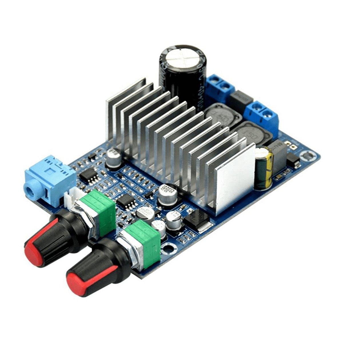 2X TPA3116 Subwoofer Amplifier Board 100W Bass Output DC12-24V Digital Small Power Amplifiers Video Audio Accessories