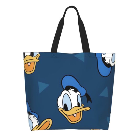 Cartoon Donald Duck Tote Bag for Women,Shoulder Bag,Womens Purse Handbags Totes Bags Crossbody Work Laptop Book Bag for Travel Nurse College Womens Gifts,Mens Gifts