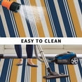 thumbnail image 5 of Blue Yellow Striped Outdoor Rug for Patio/Deck/Porch, Non-Slip Large Area Rug 4 x 6 Ft, Modern Stripes Art Indoor Outdoor Rugs Washable Area Rugs, Reversible Camping Rug Carpet Runner, 5 of 8