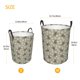 thumbnail image 3 of Fotbe Bees And Chamomile Cesto de Ropa con Asas, Cesto Impermeable de Gran Capacidad, Bolsa de Lavado para Dormitorio, Cesto de Ropa con Ruedas y Asas-Small, 3 of 6