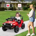 thumbnail image 4 of CazToi Ride On Truck for Kids, 12V Battery Powered Toy Car with Remote Control, Spring Suspension, LED Headlight and Music, Dual 25W Toddler Electric Vehicles for Girls Boys 2-5, 4 of 9
