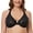 Black, variant on MELENECA Women's Plus Size Racerback Unlined Lace Underwire Front Closure Bra Black 34B