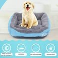thumbnail image 3 of Rectangular Dog Cat Beds Mattress Washable Pads Room, Soft Winter Warm Plush Sleeping Pet Fleece Bed Mat for Small Doggy Kitten, Anti-Slip Waterproof Bottom, 3 of 9