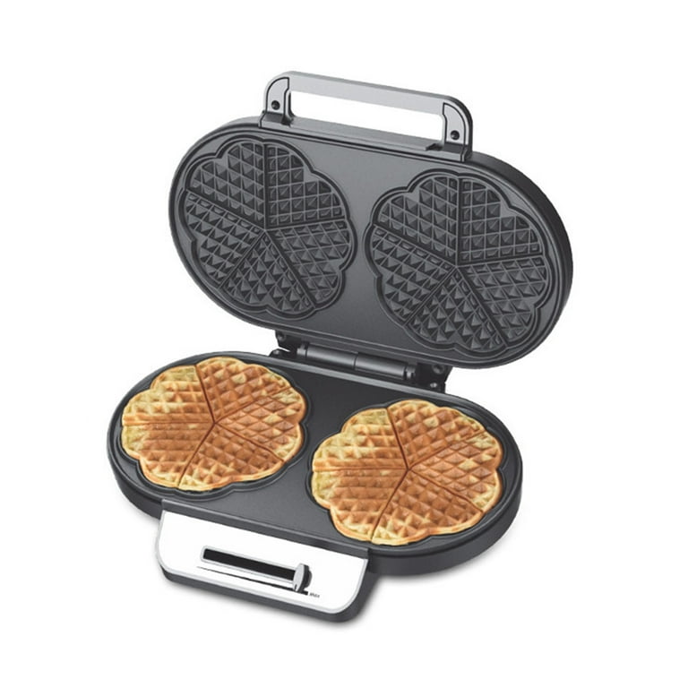 SOONHUA Double Heart Waffle Maker, Makes 10 Mini Hearts or 2 Large