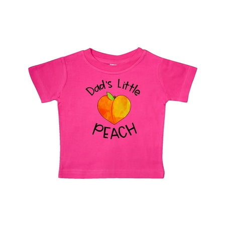 

Inktastic Dad s Little Peach Cute Peach Heart Gift Baby Boy or Baby Girl T-Shirt