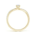thumbnail image 2 of ANGARA Natural Diamond Twisted Shank Engagement Ring in 14K Yellow Gold for Women (Size-6x4mm| Color-G| Clarity-VS2) | April Birthstone, Anniversary, Jewelry Gift for Women | Natural Diamond Ring, 2 of 7