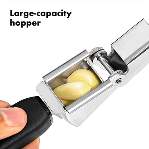 OXO Good Grips Garlic Press - Stainless Steel, Manual - Black — Residential Use, Standard Application