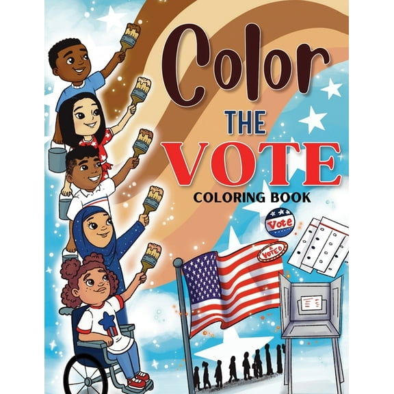 Color the Vote Coloring Book, (Paperback)