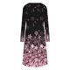 thumbnail image 5 of ICHUANYI Clearance Women's Casual Round Neck Long Sleeve Folding Floral Printed Dresses(Black, XL) ICHUANYI WER2023081404372, 5 of 5
