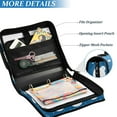 thumbnail image 3 of FORMRS Zipper Binder with Shoulder Strap 1.5-inch Ring 500 Sheet Capacity File Bag, Blue Polar Bear, 3 of 5