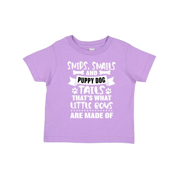 Inktastic Snips Snails and Puppy Dog Tails That's What Little Boys Boys Toddler T-Shirt