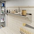 thumbnail image 5 of AmGood 12 in. x 60 in. Stainless Steel Wall Shelf | NSF Certified | Appliance & Equipment Metal Shelving | Kitchen, Restaurant, Garage, Laundry, Utility Room, 5 of 8