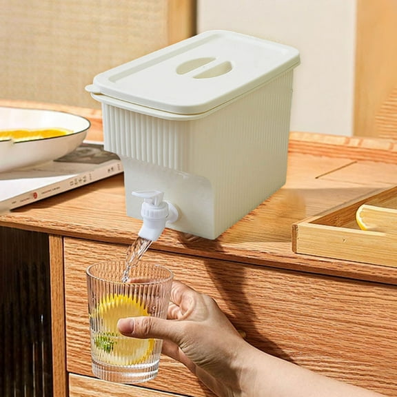 1 Gallon Water Dispenser with Spigot â Leak-Proof Drink Container with Lid, Ideal for Fridge, Parties, Bar, Kitchen & Daily Use