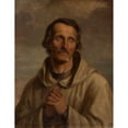 thumbnail image 3 of Aleksander Lesser 19x24 Black Modern Framed Museum Art Print Titled - Monk - Pilgrim (circa 1850), 3 of 5