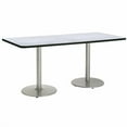 thumbnail image 3 of KFI Studios Mode 3' x 8' Counter Height Dining Table, Grey Nebula, Black Base, 3 of 7