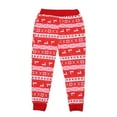 thumbnail image 6 of Lovebay Christmas Pajamas for Family, Matching Family Xmas PJs Sets Red Printed Tops+Long Pants Sleepwear for Toddler Kids Boys Girls 8-9 Years, 6 of 10