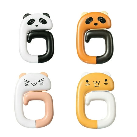 

Cartoon Animals Can Be Bent Folded Strong Load-bearing Desktop Bag Hook Table-side Non-slip Schoolbag Key Hanger Hook