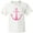 AA-White, variant on Inktastic Anchor Nautical pink Youth T-Shirt