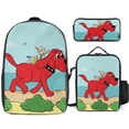 thumbnail image 1 of Clifford the Big Red Dog Backpack Study Smart System Organized Bookbag with Brain Food Lunch Kit, 1 of 5